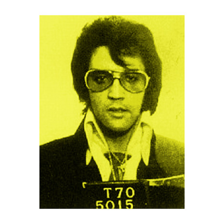 Elvis 1975 // Yellow (Paper Print: 16"W x 22"H)
