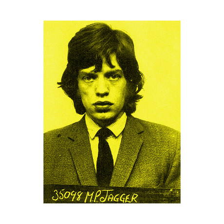 Mick 1964 // Yellow (Paper Print: 16"W x 22"H)