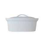 Bianco Oval Covered Casserole