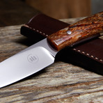 Kudu Bone Fixed Blade (Thin Handle)