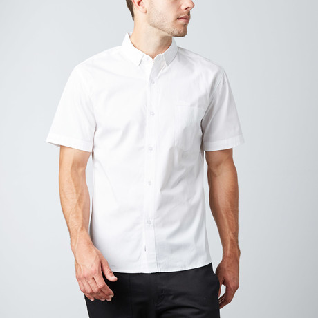 Aloha Short-Sleeve Button-Down Shirt // White (XS)