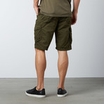 Cropped Cargo Shorts // Olive (30)