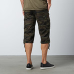 Cargo Capris // Olive Camo (30)