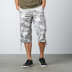 Cargo Capris // Grey Camo (30)