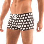 Polka Dot Boyshort // Black + White (S)