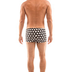 Polka Dot Boyshort // Black + White (S)