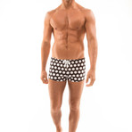 Polka Dot Boyshort // Black + White (S)