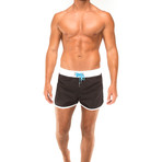 Beach Boxer // Black + White (S)