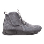 Suede High Top Sneaker Boot // Grey (Euro: 39)