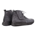 Suede High Top Sneaker Boot // Grey (Euro: 39)