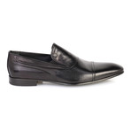 Leather Captoe Smoking Loafer // Black (Euro: 39)