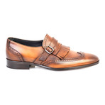 Leather Wingtip Tassel Strap Loafer // Tobacco (Euro: 39)