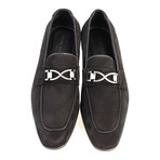 Suede Metal Bit Loafer // Black (Euro: 39)