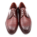 Leather Woven Derby // Brown (Euro: 45)