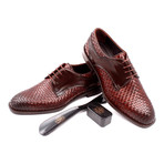 Leather Woven Derby // Brown (Euro: 45)