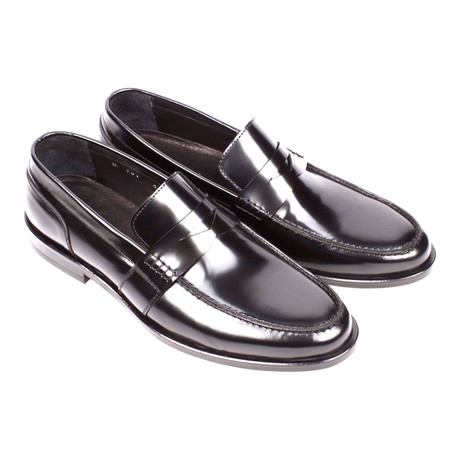 Patent Leather Penny Loafer // Black (Euro: 39)