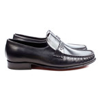 Braided Band Leather Loafer // Black (Euro: 39)