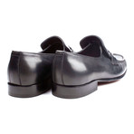 Braided Band Leather Loafer // Black (Euro: 39)