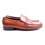 Braided Band Leather Loafer // Tobacco (Euro: 39)