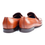 Braided Band Leather Loafer // Tobacco (Euro: 39)