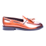 Leather Braided Rope Tassel Loafer // Tobacco (Euro: 39)