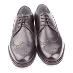 Leather Perforated Wingtip Derby // Dark Brown (Euro: 39)