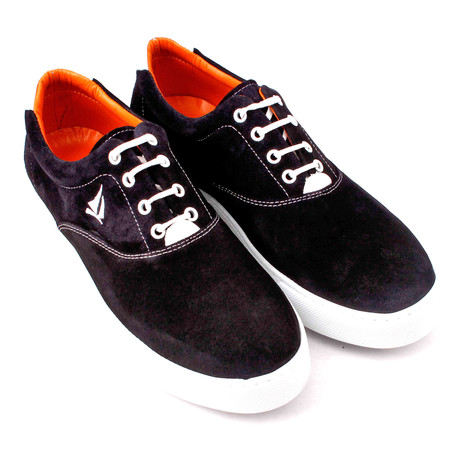 Suede Lace-Up Sneaker // Navy Blue (Euro: 39)