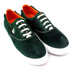 Suede Lace-Up Sneaker // Green (Euro: 39)