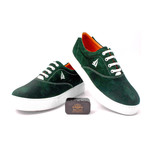 Suede Lace-Up Sneaker // Green (Euro: 39)