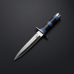 D2 Micarta Blue Lapis Combat Dagger