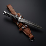 Damascus Micarta Tactical Combat Fighting Dagger