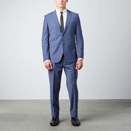 6 Drop Slim Fit Suit // Light Blue (Euro: 46)