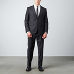 6 Drop Slim Fit Suit // Black (Euro: 46)