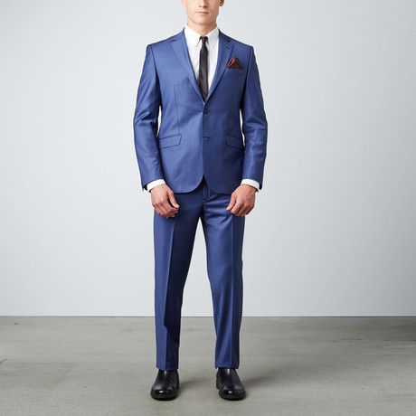 6 Drop Slim Fit Suit // Blue (Euro: 46)