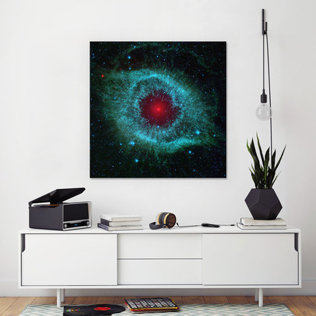 Dying Helix Nebula // Spitzer Space Telescope // Unknown Artist (18"W x 18"H x 0.75"D)