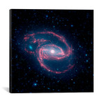 Coiled Creature of the Night NGC1097 // Spitzer Space Observatory (18"W x 18"H x 0.75"D)