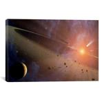 Asteroid Belt // Spitzer Space Observatory // Unknown Artist (26"W x 18"H x 0.75"D)