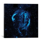 Cygnus Loop Nebula // Galaxy Evolution Explorer // Unknown Artist (18"W x 18"H x 0.75"D)