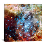 Star Cluster on Collision Course // Hubble Space Telescope // NASA (18"W x 18"H x 0.75"D)