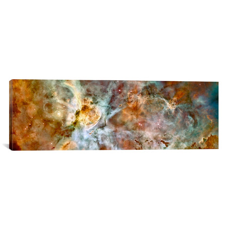 Carina Nebula (Hubble Space Telescope) // NASA (36"W x 12"H x 0.75"D)