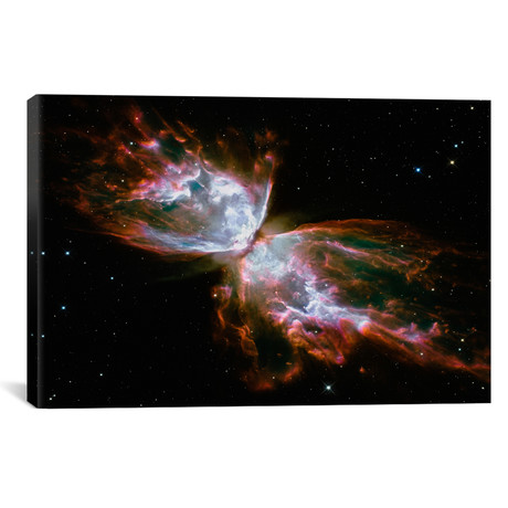 Butterfly Nebula (Hubble Space Telescope) // NASA (26"W x 18"H x 0.75"D)