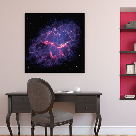 Composite View Of The Crab Nebula (18"W x 18"H x 0.75"D)