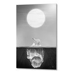Polar Bears // Aluminum Print (16"W x 24"H x 0.2"D)