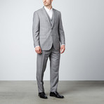 Paolo Lercara // Prince of Wales 3-Piece Suit // Grey (US: 40R)