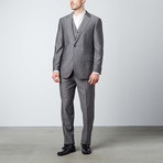 Paolo Lercara // Zig Zag 3-Piece Suit // Gray (US: 40S)