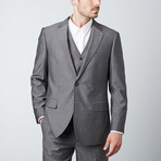 Paolo Lercara // Zig Zag 3-Piece Suit // Gray (US: 42S)