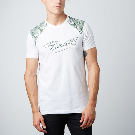 Short-Sleeve T-Shirt // White + Green (Euro: 46)