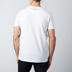 Short-Sleeve T-Shirt // White + Navy (Euro: 52)