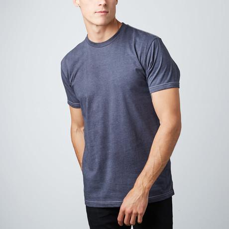 Tri-Blend Dyed Crewneck T-Shirt // Dark Grey (S)