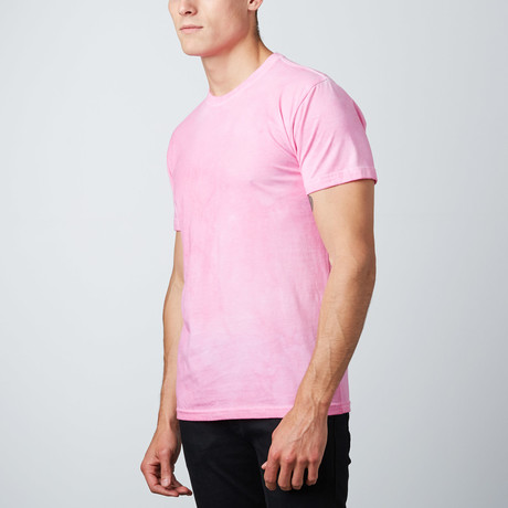 Tri-Blend Dyed Crewneck T-Shirt // Pink (S)